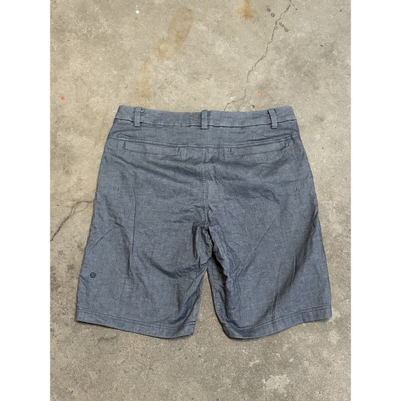Lululemon The Works Shorts Mens 34 Blue Gray 10" Warpstreme Stretch LM7936S - Picture 3 of 5